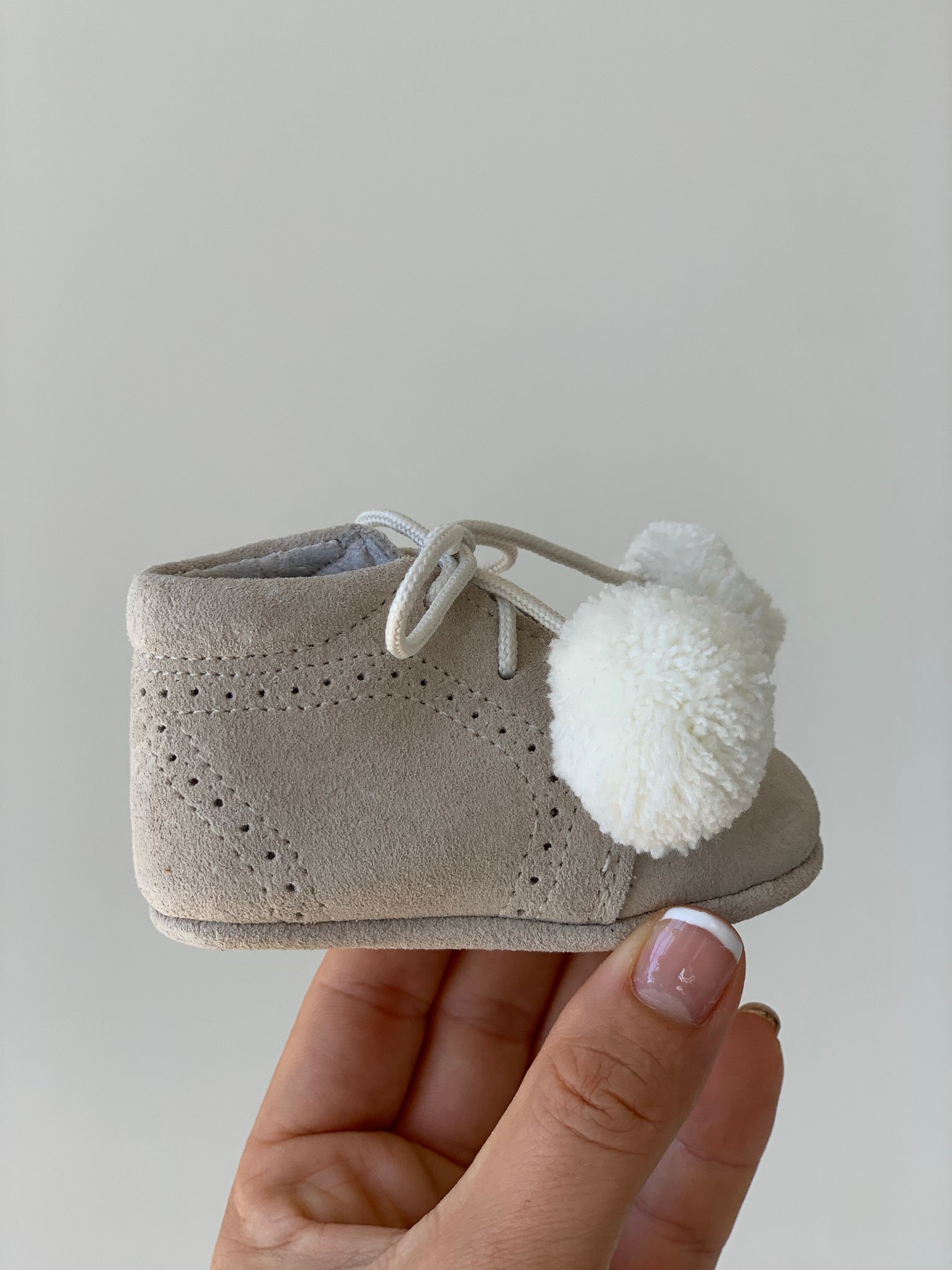 Pom-Pom Suede Baby Boots - Ardito