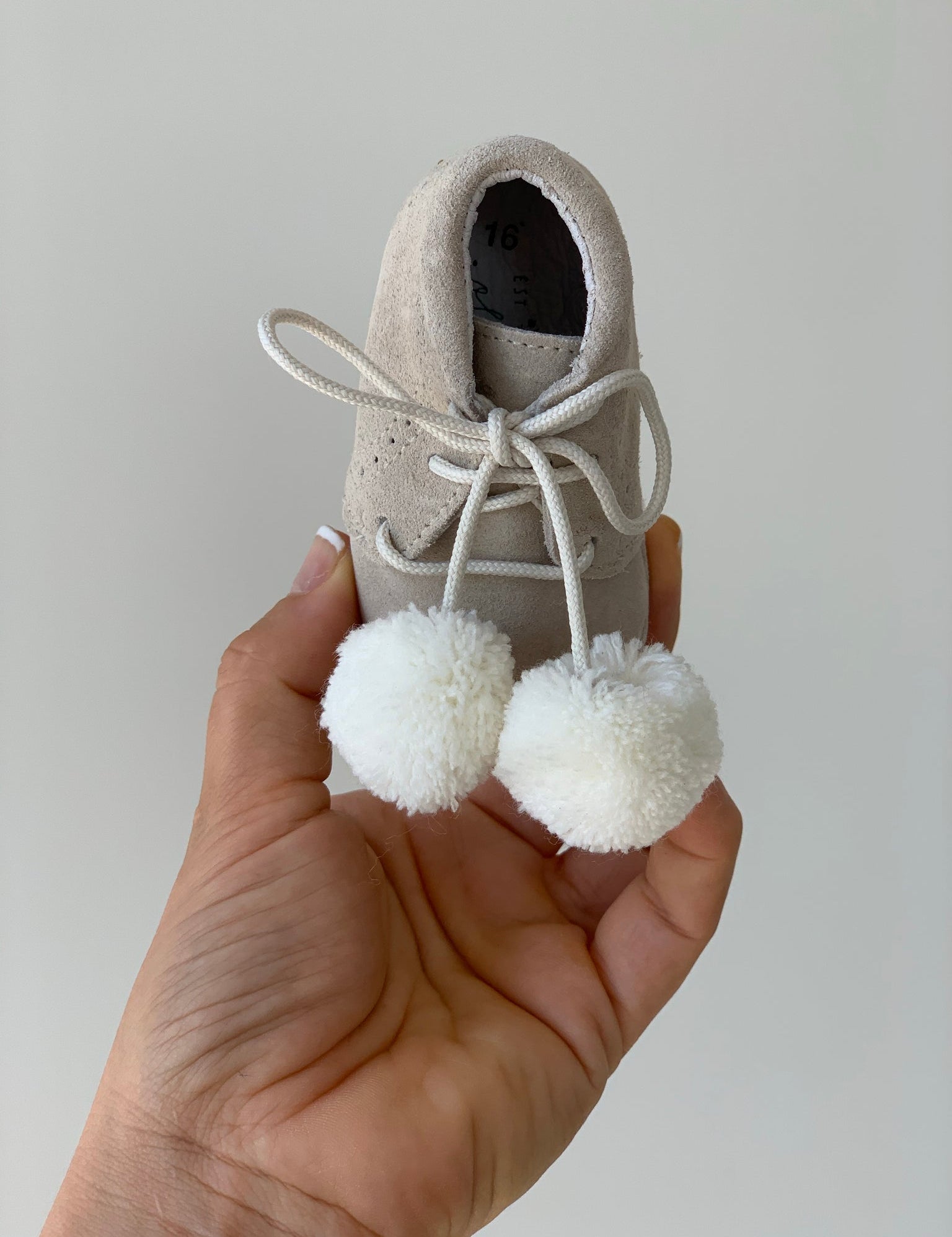 Pom-Pom Suede Baby Boots - Ardito
