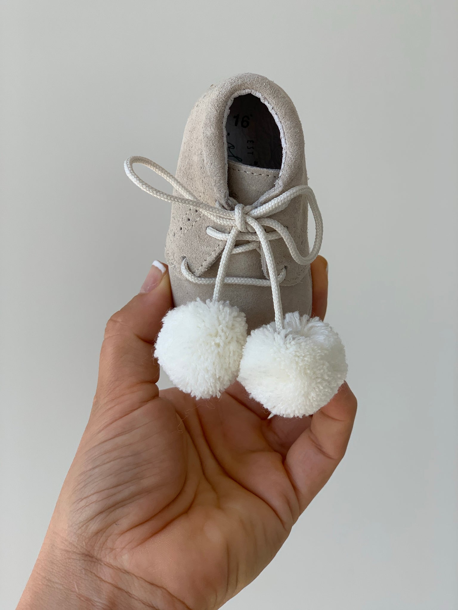 Pom-Pom Suede Baby Boots - Ardito