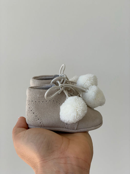 Pom-Pom Suede Baby Boots - Ardito