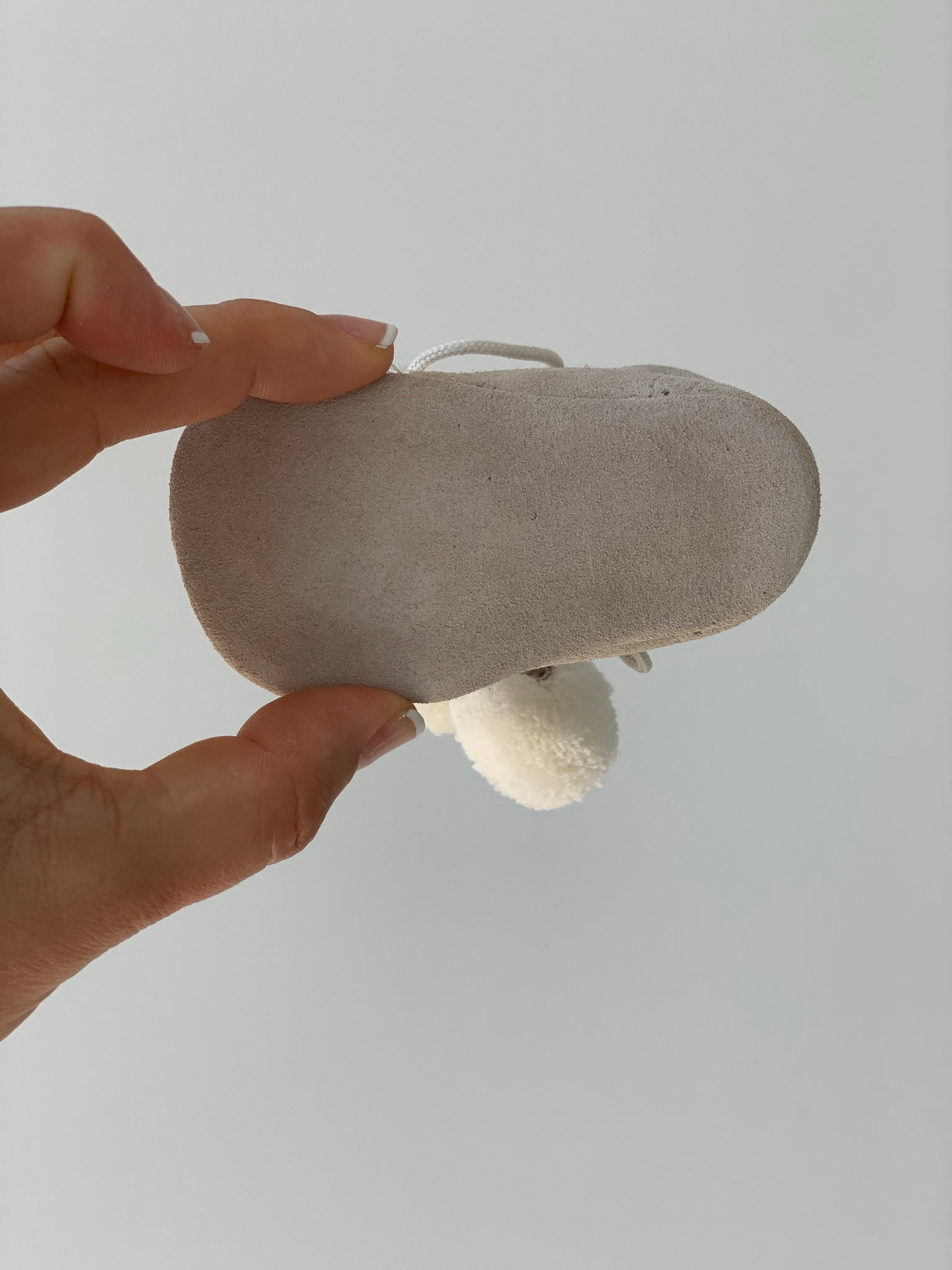Pom-Pom Suede Baby Boots - Ardito
